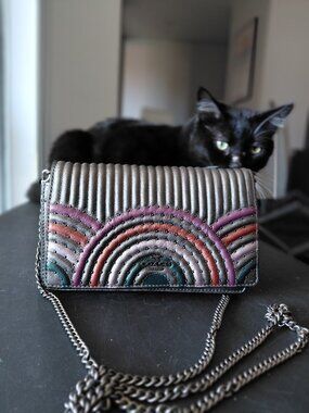 Coach Callie Foldover Chain Crossbody Clutch
